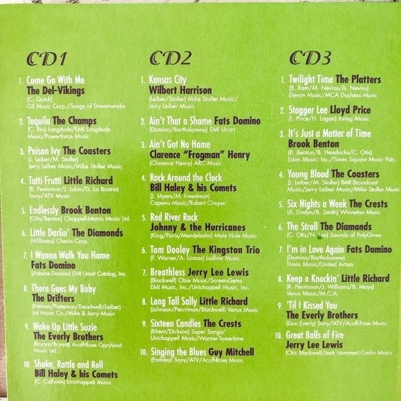 50s, Rock And Roll, Music CD, Tin Set Of 3 CDs, With‎ 23 Page Booklet Insert - Picture 13 of 13